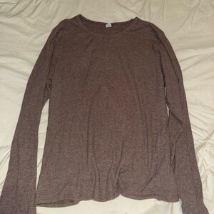 Old Navy Brown Long Sleeve Tee